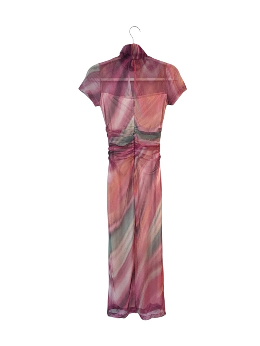 Amanda Uprichard Dominique Mesh Midi Dress Alabaster XS NWT - Picture 4 of 7
